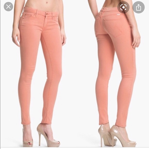 Mother the Looker jeans peach knockout sz 30 - Picture 2 of 4
